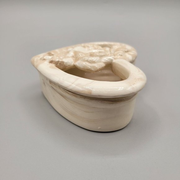 Mt Saint Helens Ashware Potpourri Heart Shaped Dish Volcanic Ash Ceramic - Picture 5 of 10